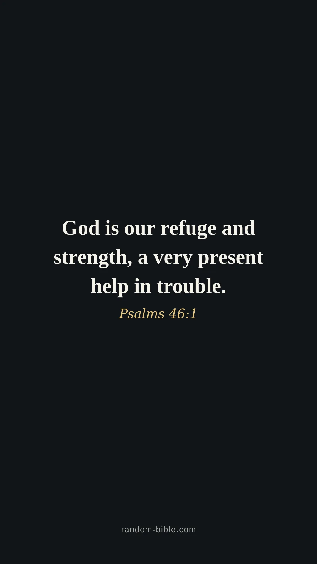 Psalms 46:1 dark Bible verse wallpaper (KJV)