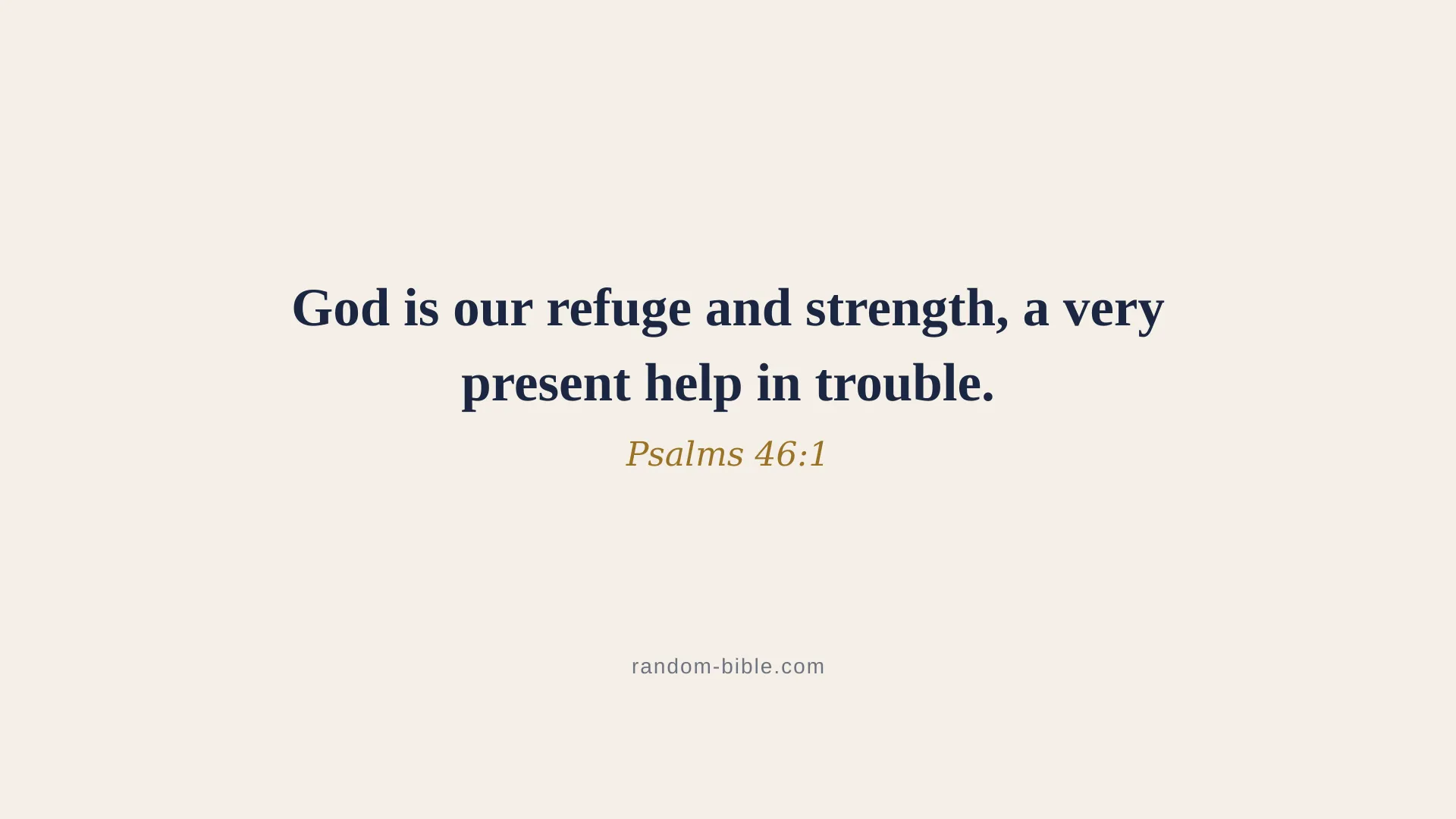Psalms 46:1 minimal Bible verse wallpaper for desktop and laptop (KJV)