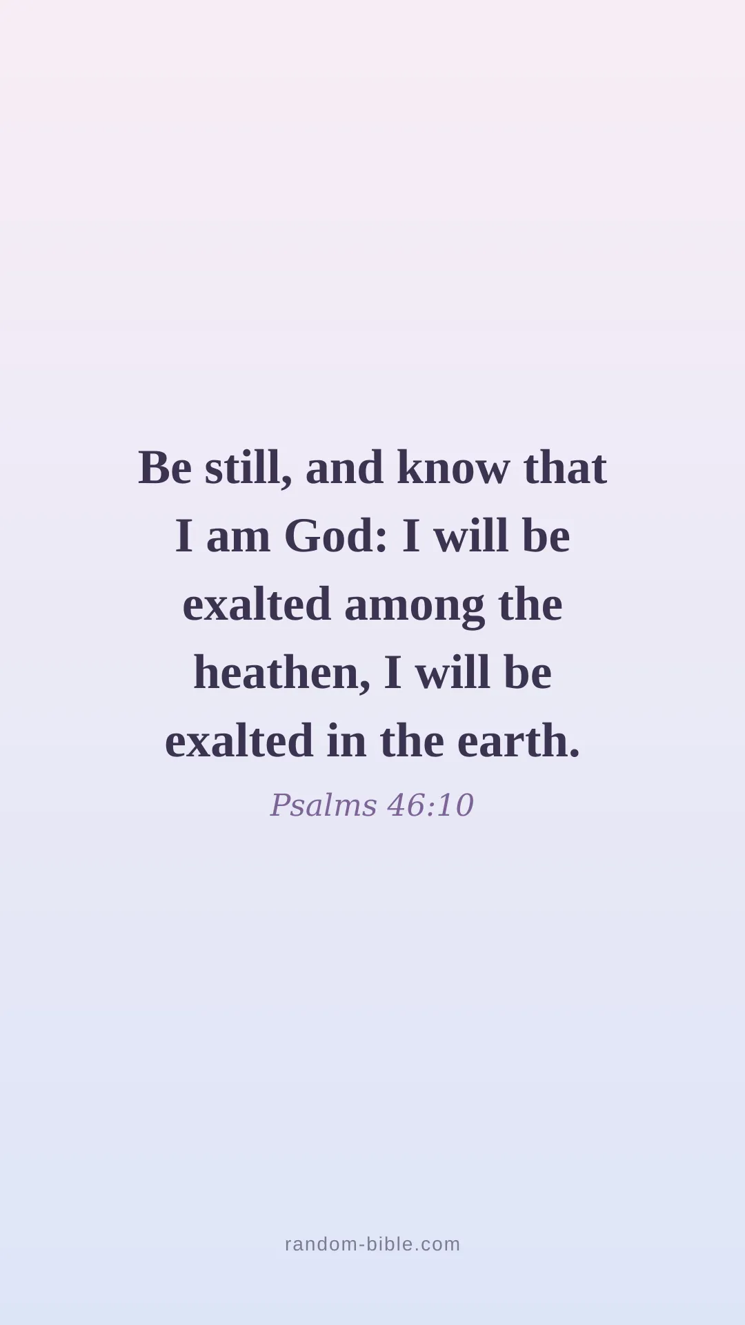 Psalms 46:10 — aesthetic Bible verse wallpaper