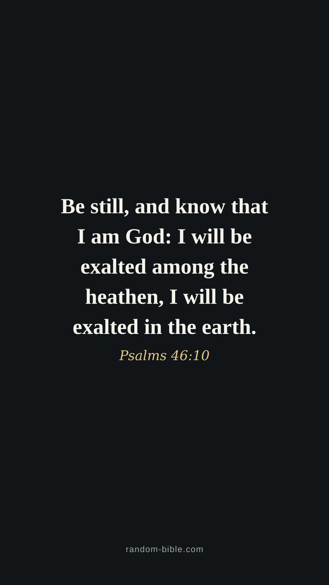 Psalms 46:10 dark Bible verse wallpaper (KJV)