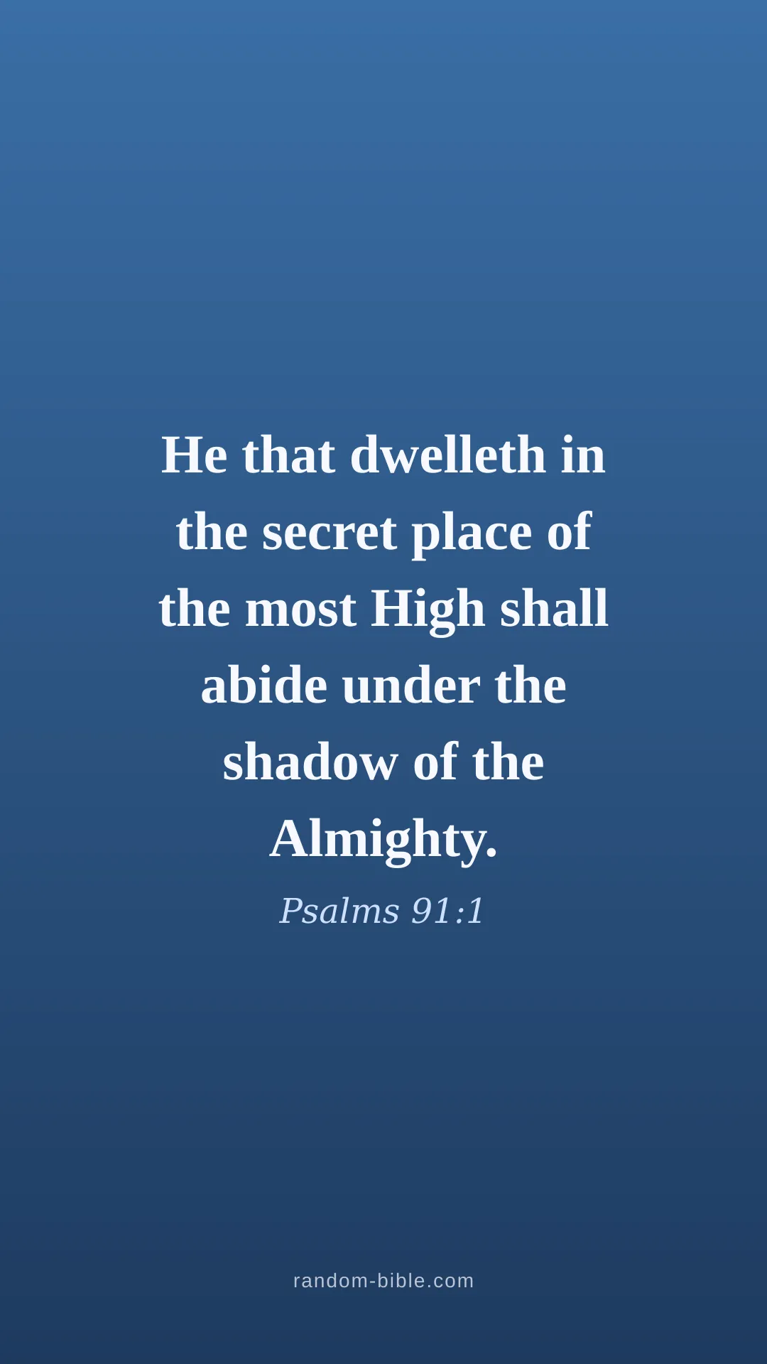 Psalms 91:1 blue Bible verse wallpaper (KJV)