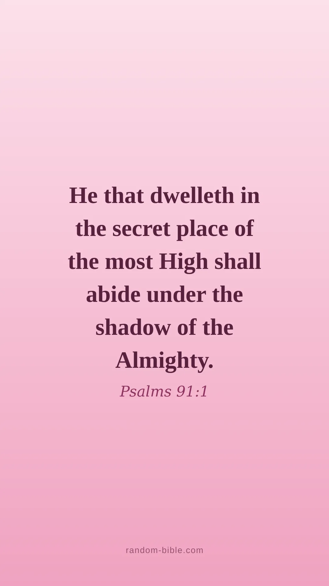 Psalms 91:1 pink Bible verse wallpaper (KJV)